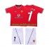 Camisola Manchester United BECKHAM 7 2000 Retro Criança Equipamento Primeiro 2002 Manga Curta
